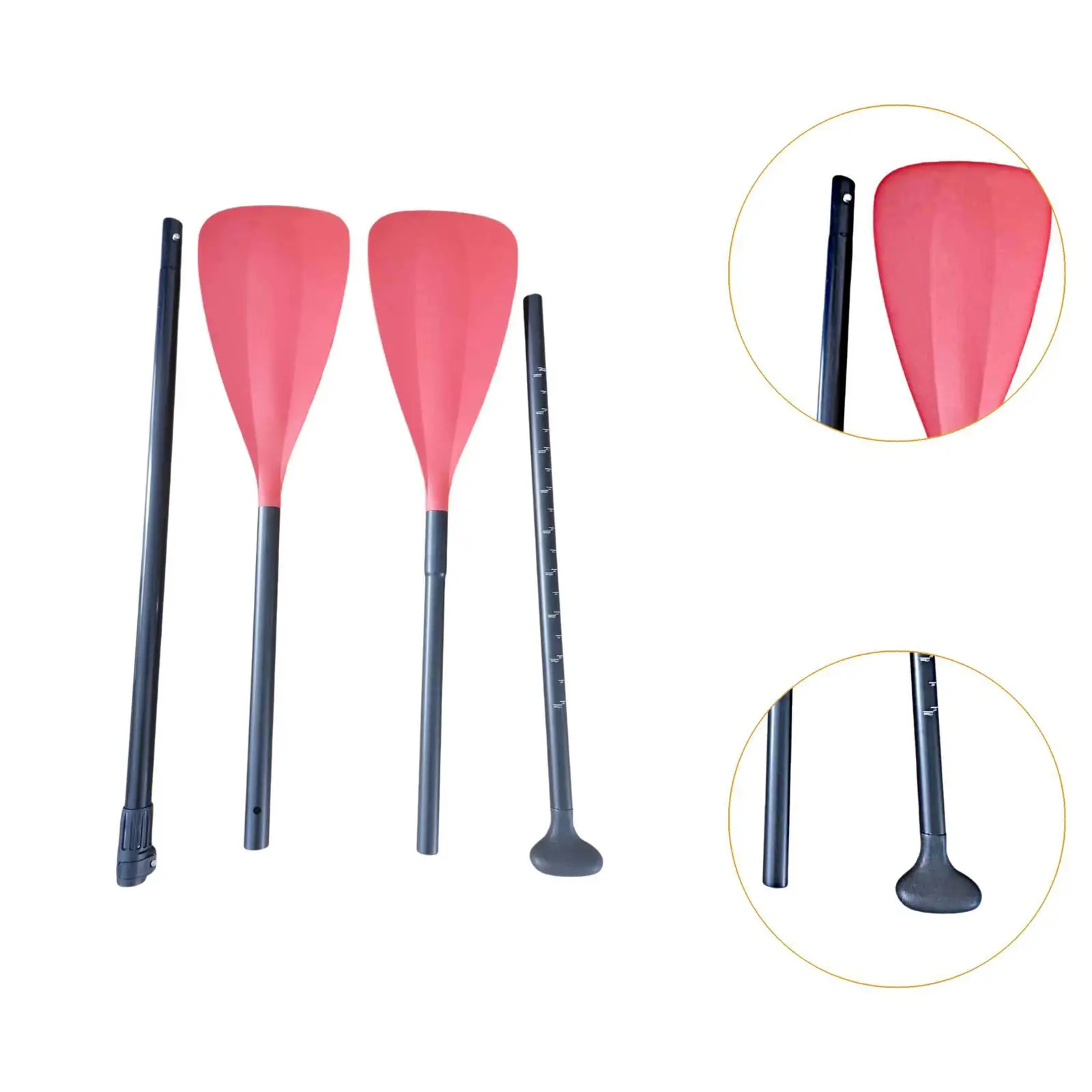 Kayak Paddle 4 Sections Boat Oar Paddle Board Paddle for Kayaking Surfboard Water Sports Rubber Boat Boating Accessories