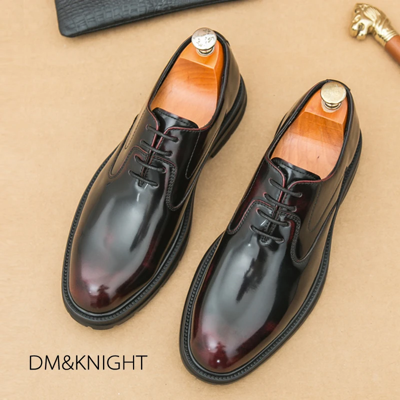 Men's Oxford Shoes Soft Leather Casual British Style Wedding Shoes Increased Height Business Leisure High-End Sense Leather S...