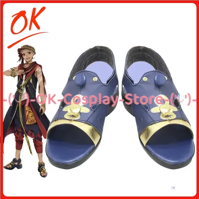 

[Customized] Twisted Wonderland Kalim Cosplay Shoes Game Roleplay Costume Prop Halloween Carnival Holiday Party PU Leather Boots