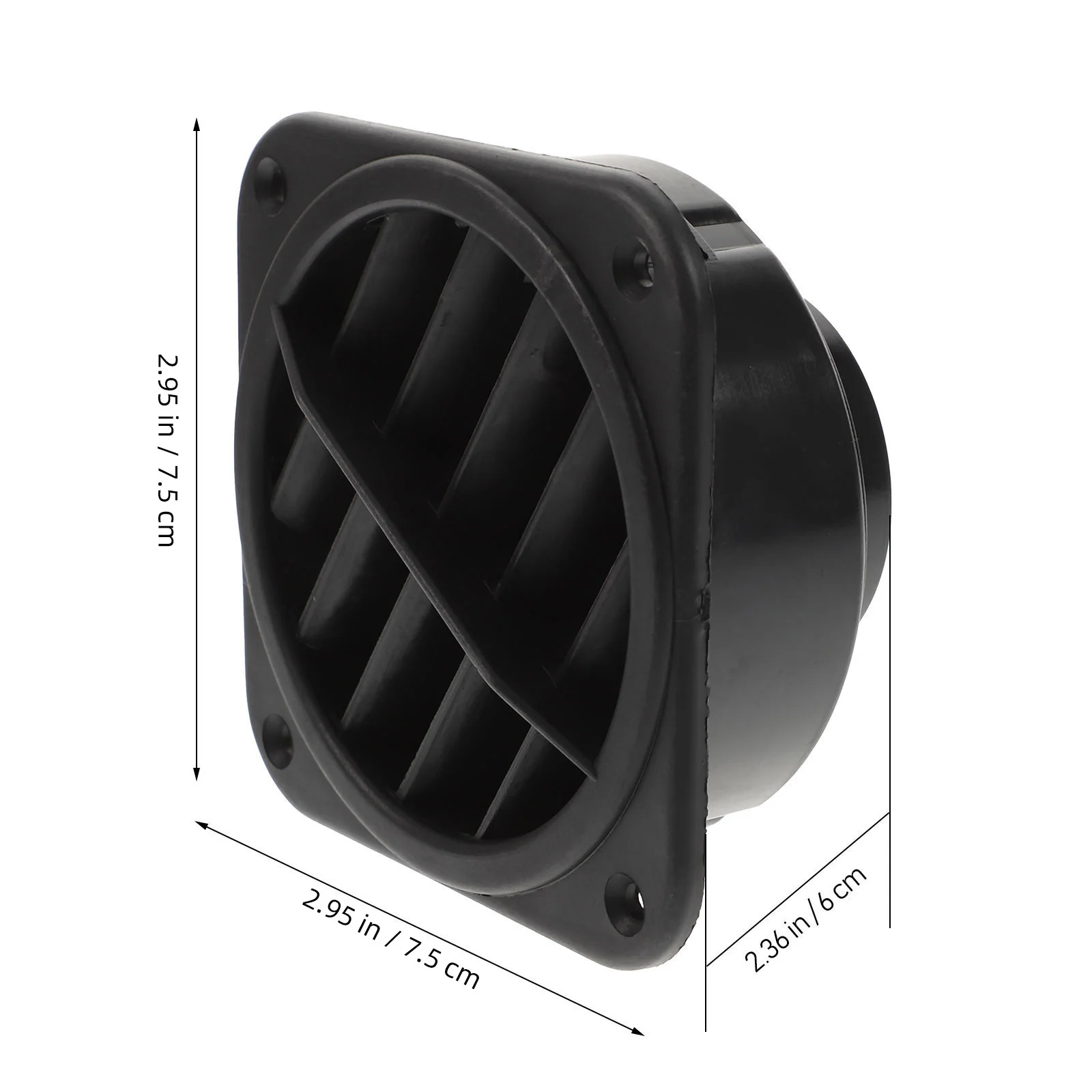 Couvercle de ventilation de chauffage pour camping-car, 2 pièces, en plastique Durable, sortie d'air rotative, déflecteur de ventilation de chauffage de voiture, accessoire de remplacement