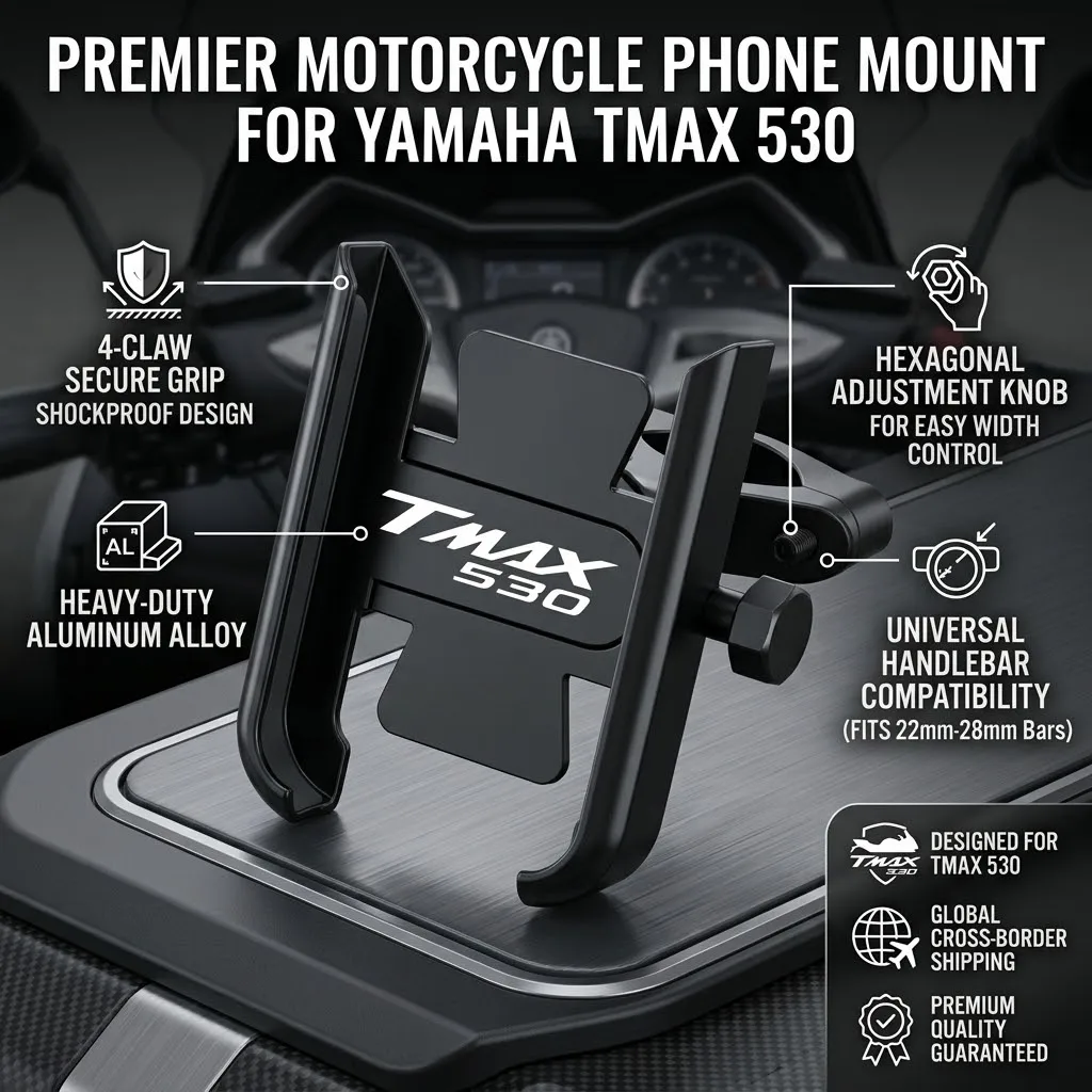 For Yamaha T MAX TMAX 500 530 T-MAX530 TMAX500 Accessories Motorcycle Handlebar Mobile Phone Holder GPS Stand Bracket