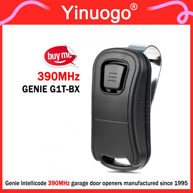 genie g1t bx intellicode portao de controle remoto para genie git1 git2 git3 gitr 3 overheaddoor abridores porta garagem 390mhz novo 01