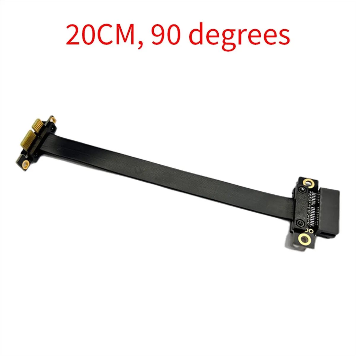 A59E Full Speed 3.0 PCIE X1 Adapter Cable 90° Graphics Card Extension Cable PCI-Express Shielded Extender for GPU 20CM