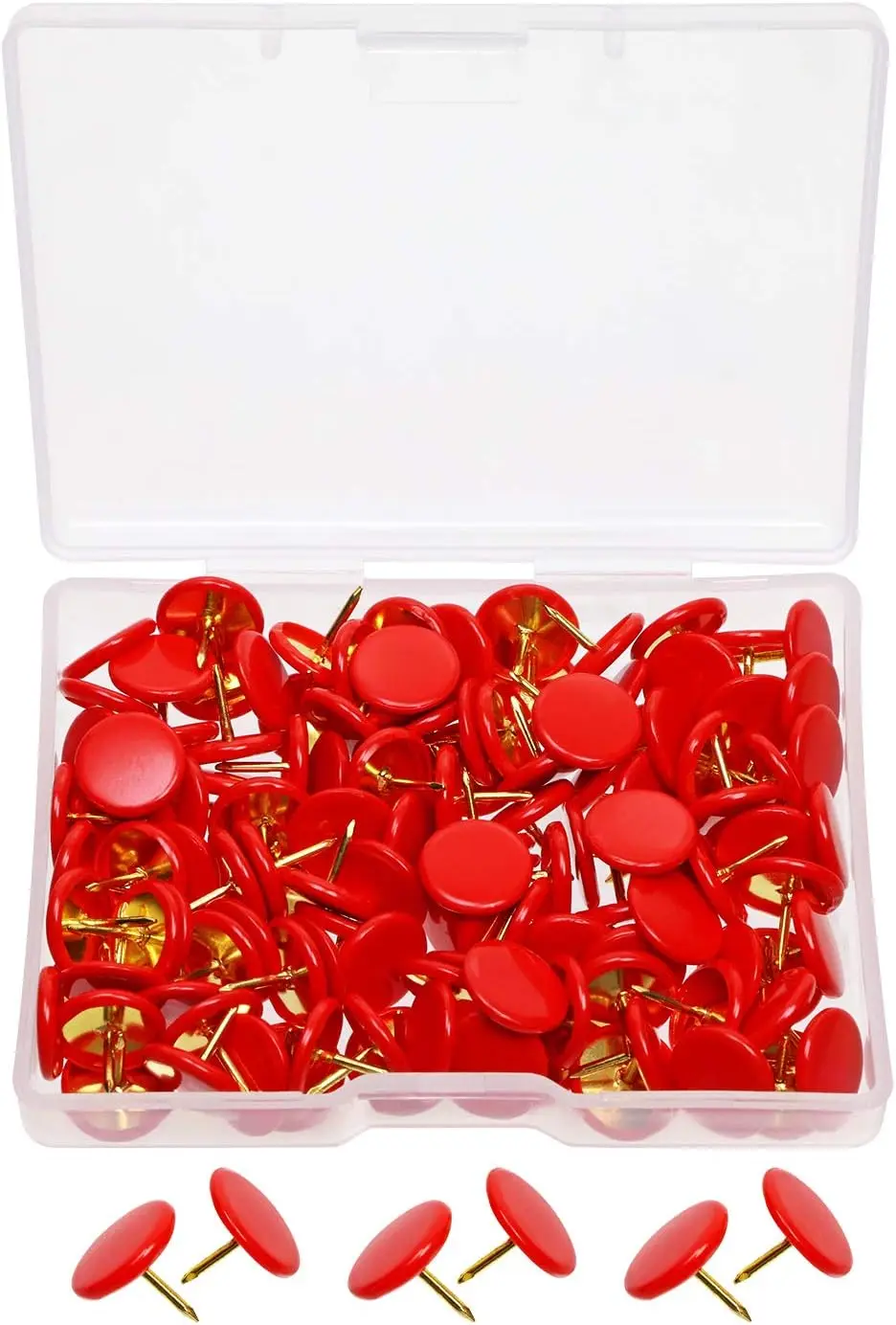 Multicolor Round Head Plastic Push Pins Thumbtacks