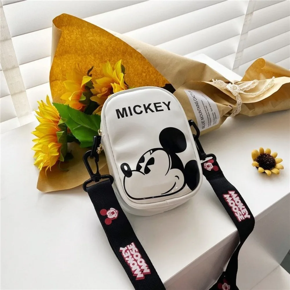 Mickey Mouse Mini-Bolsa Crossbody para Crianças, Anime Periférico, Pacote Dinheiro Zero, Acessório Menina, Presente de Férias, Kawaii, Bonito