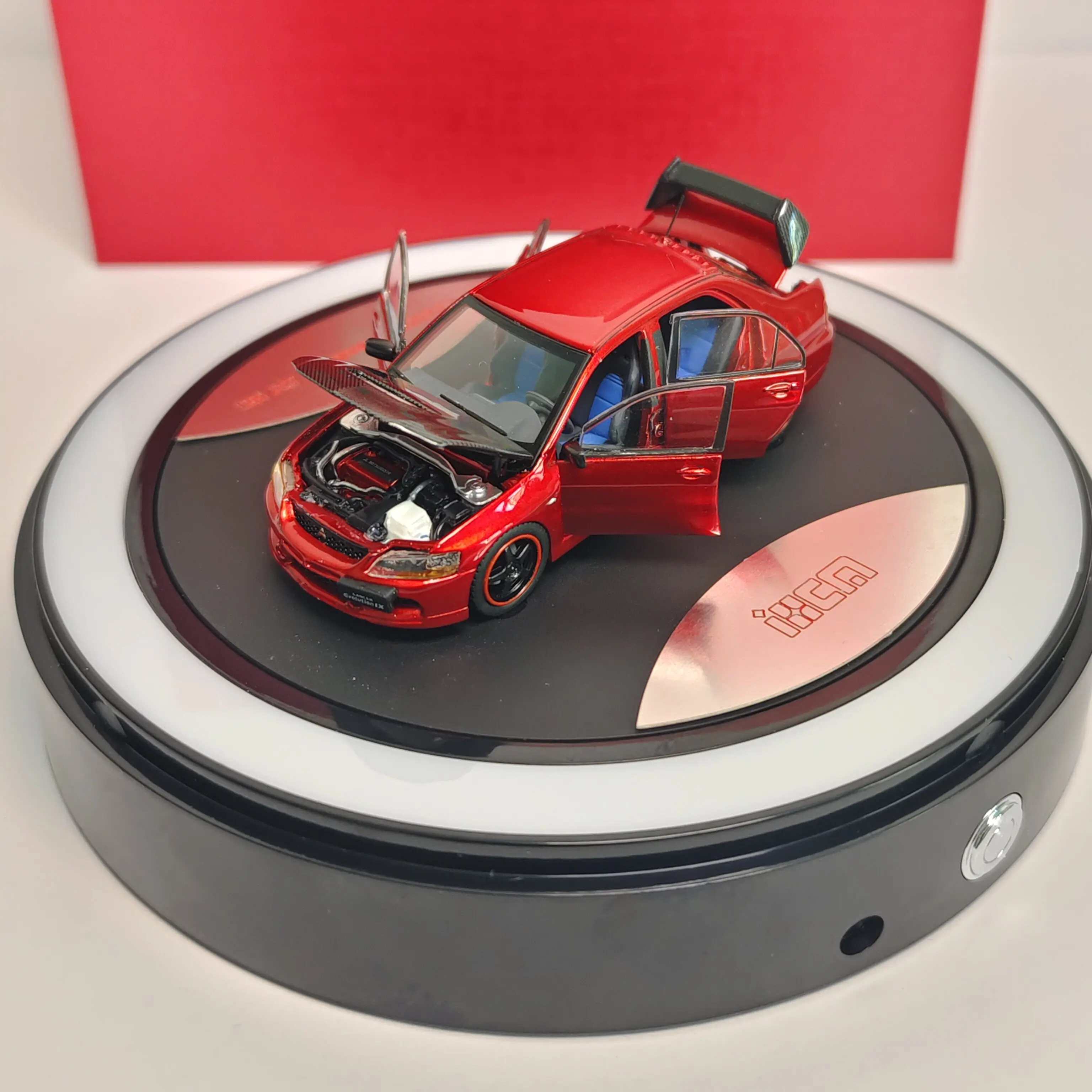 Schaal 1:64, Evo 9e generatie Lancer Evolution limited edition, miniatuurreplica autofiguur van gegoten metaal voor verzameling
