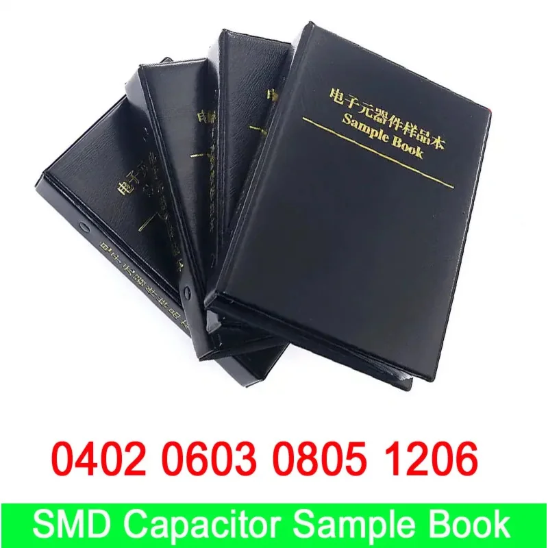 SMD Capacitor Book 0402 0603 0805 1206 Capacitors Kit Assortment Pack 10uf 1nf 100pf 10nf
