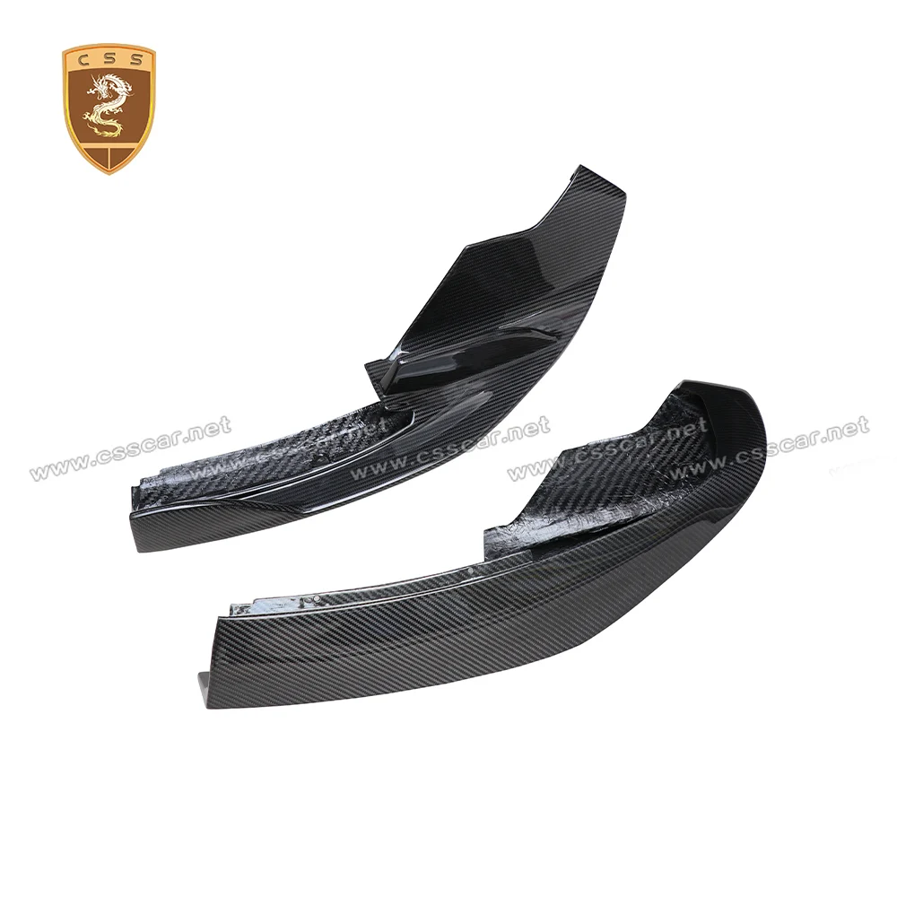 For Mclaren 540C 570S Tuning Vor Style Car Upper Part Front Bumper Corner Protector Dry Carbon Fiber Exterior Accessories