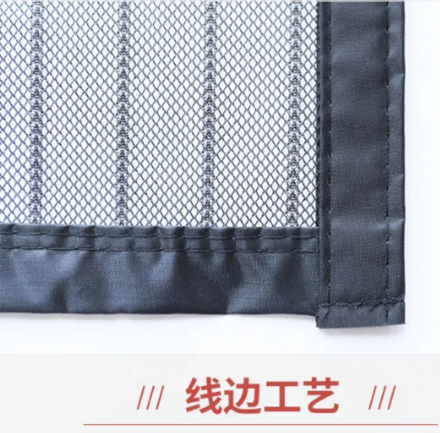 Summer mesh door net, high-end partition, self-priming magnet, magic tape, non perforated mosquito proof door curtain