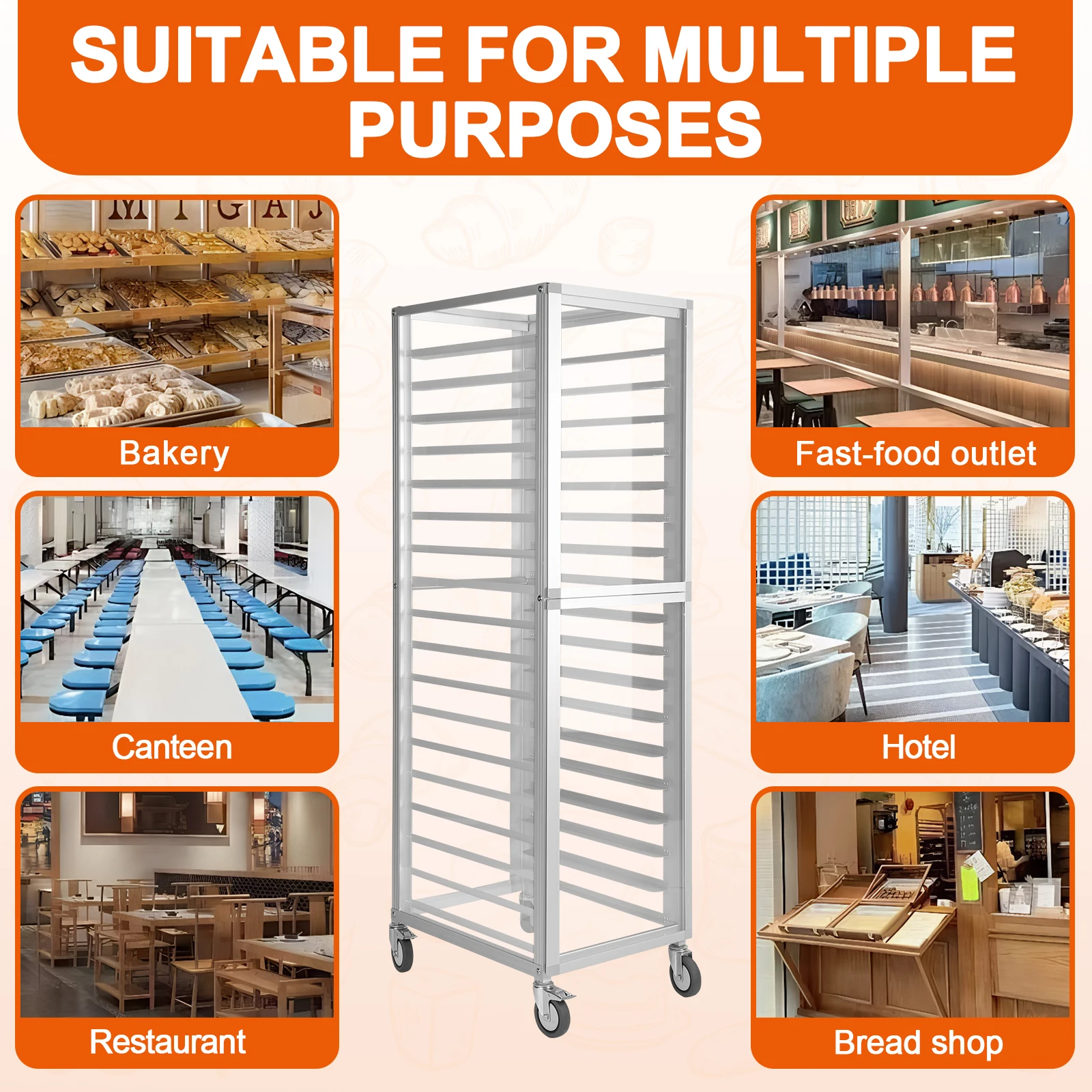 18 Katlı Ticari Fırın Rafları - Kitchen Baking Cart incelemesi ve fiyatı