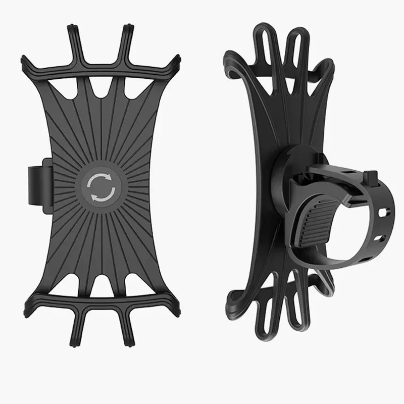 360 Rotatable Bicycle Phone Holder Silicone Motorcycle Stand Bracket GPS Support For Iphone 11 Xiaomi 10 Huawei P40 image 4