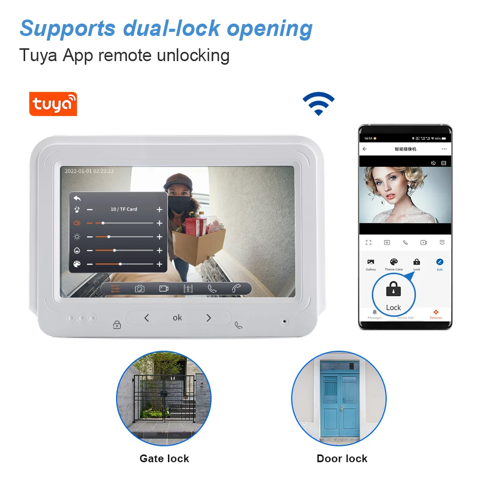 Tuya WIFI Video Intercom Syste - Home Security Units ulasan dan harga