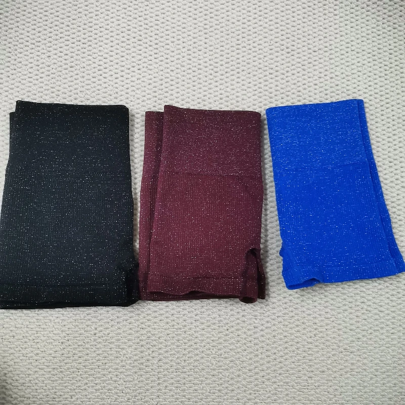 

1pcs Women's Silver Wire Slim Shorts Three Point Yoga Pants High Waisted Yoga Shorts Gym Exercising Sexy Hip Liftting Leggings