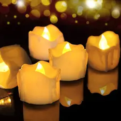 LED Candles 48/24/12 Pack Battery Operated Candles Batteries Lights Candles to Create Warm Ambiance Naturally Flickering Bright