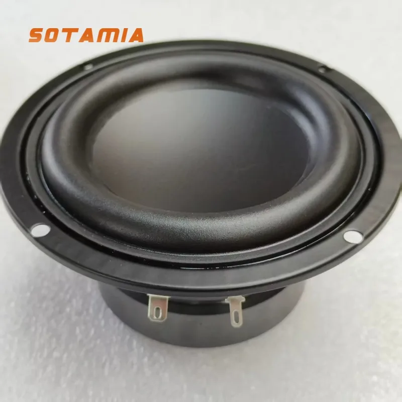 SOTAMIA 1 Peça Subwoofer de Áudio de 4 Polegadas 4 Ohm 20W Alto-falante à Prova d'Água Graves Potentes HIFI DIY Amplificador de Potência