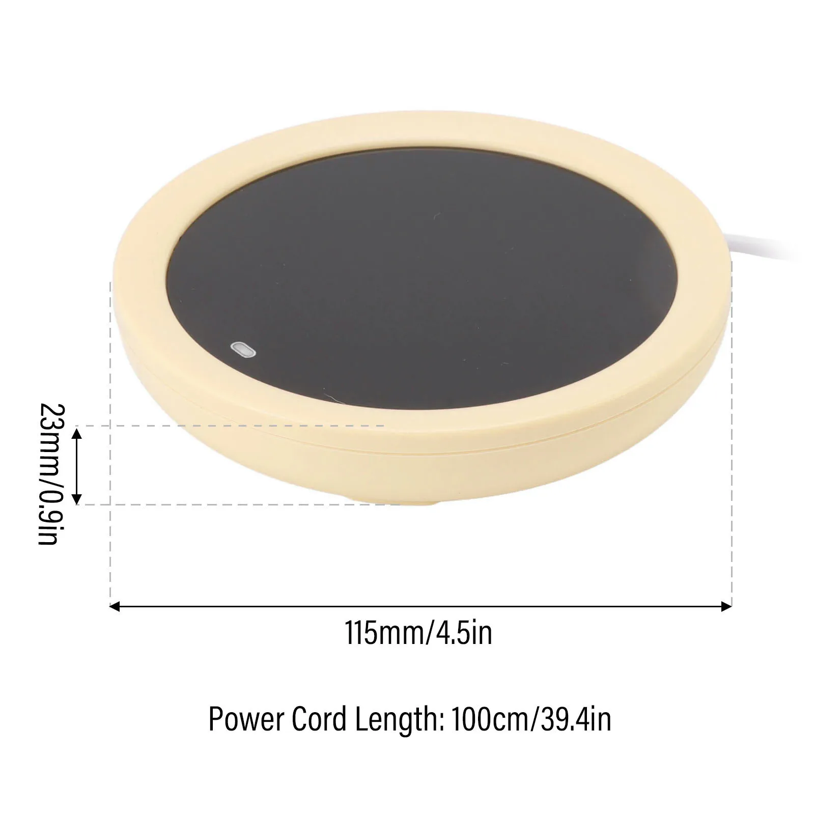 Aquecedor de caneca de café USB Interruptor de gravidade elétrico Placa de aquecimento de leite de 55 graus Celsius para escritório