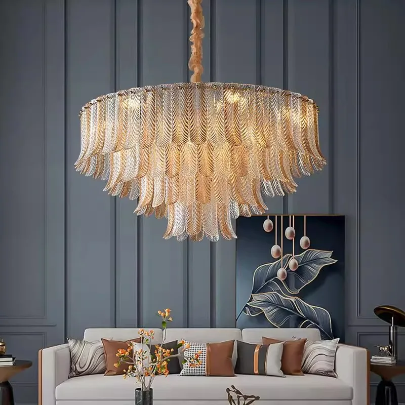 

Роскошная латунная медная люстра, подвесной светильник для спальни, столовой, гостиной, кухни, домашнего декора, стеклянная подвесная подвесная лампа