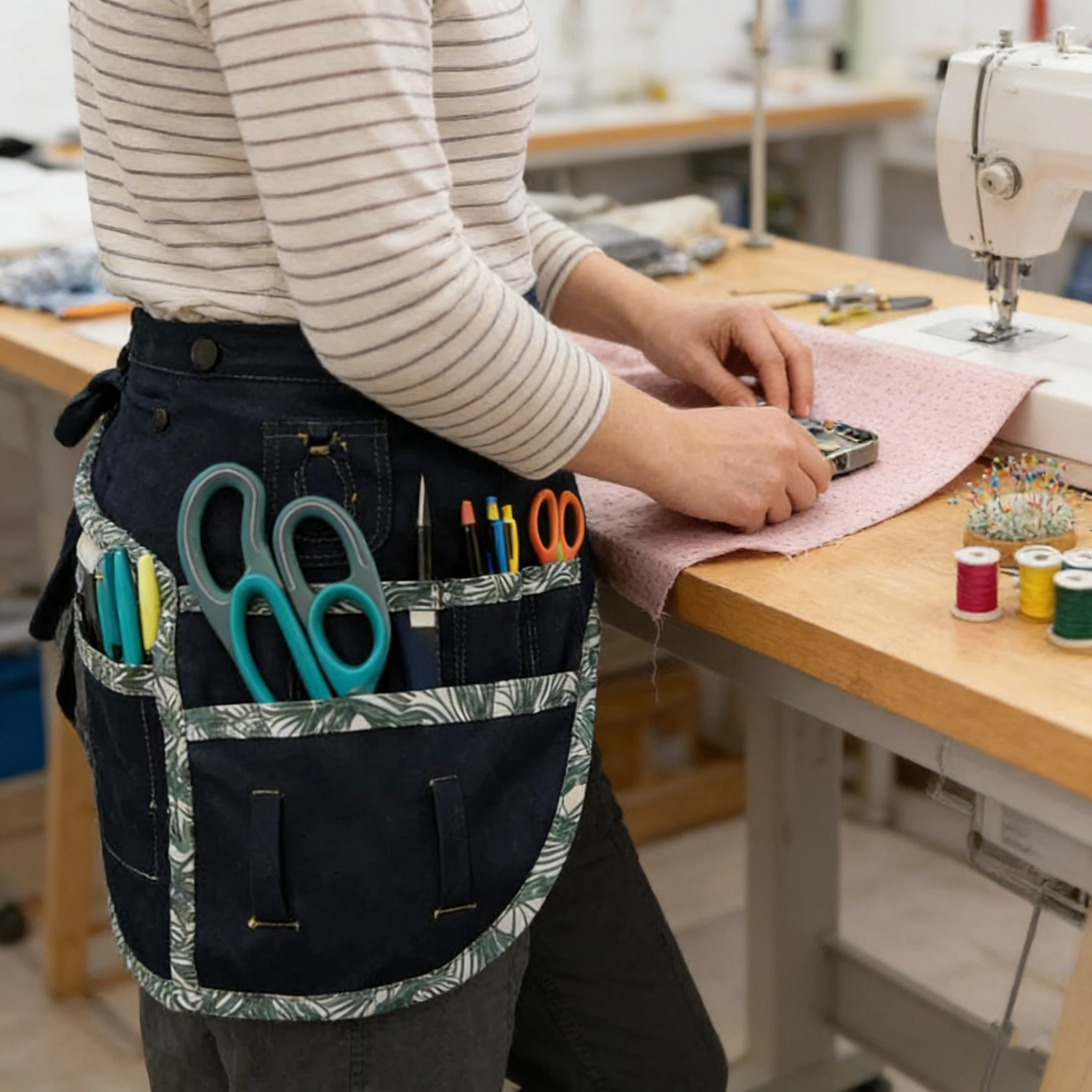 

Кобура для электроинструмента Кобура для аккумуляторной дрели-органайзер Многофункциональная поясная сумка Пояс для швейных инструментов Хранение без помощи рук для ножниц