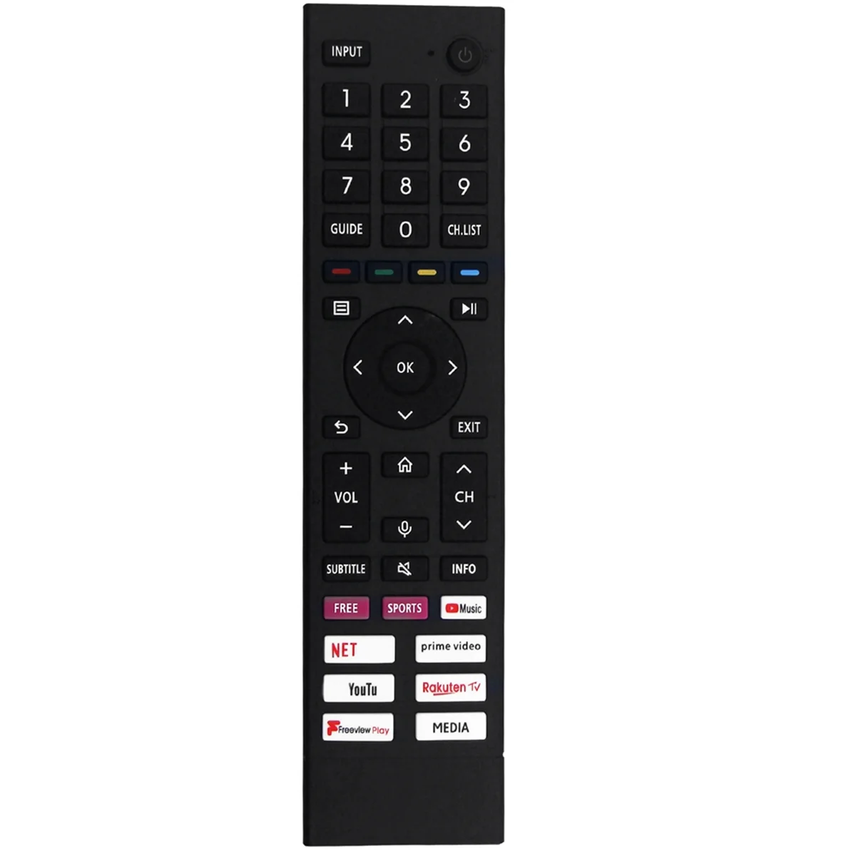 Замените пульт ERF3A80 для Hisense 4K Android UHD Smart TV 43A6G 50A6G 55A6G 60A6G 65A6G 70A6G 75A6G 43A6GTUK 50A6GTUK