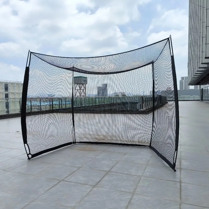 Classic 10 X 8 ft Golf Practice Net Hitting Cage Foldable with Impact Screen