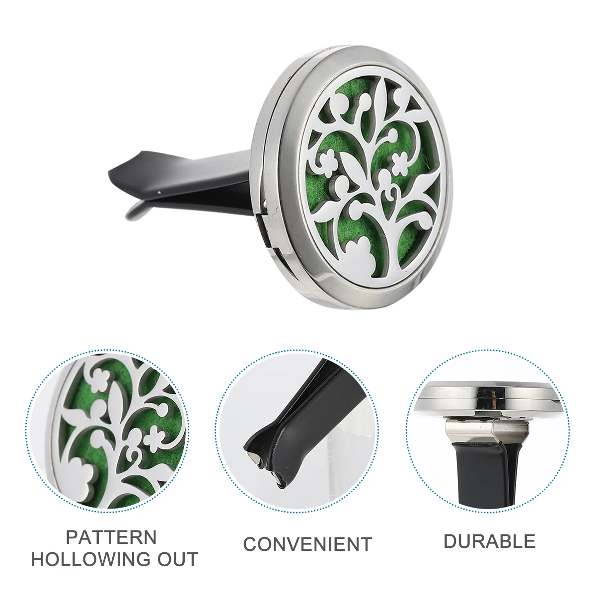 

Aromatherapy Vent Clip Diffuser Assorted Colors Durable Rustproof Natural Design Black Boot Office Bathroom Gift Car Perfume