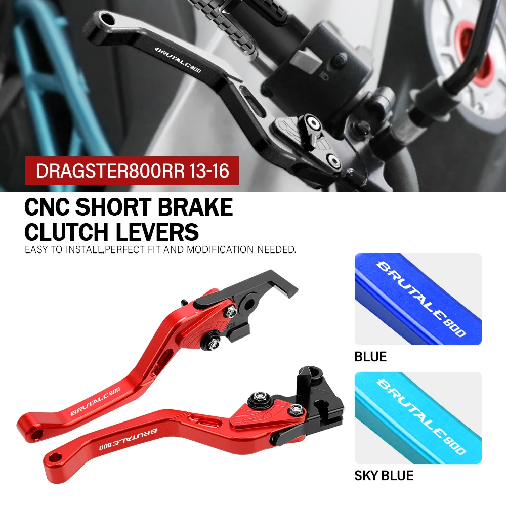 For SUZUKI Brutale800 2013 2014 2015 2016 Brutale 800 Motorcycle CNC Adjustable Brake Clutch Levers Handle