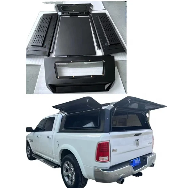 Light weight Hard Canopy 3 door Pickup Bed Cover 4x4 Offroad Accessories Steel Truck Canopy for Dodge Ram 1500