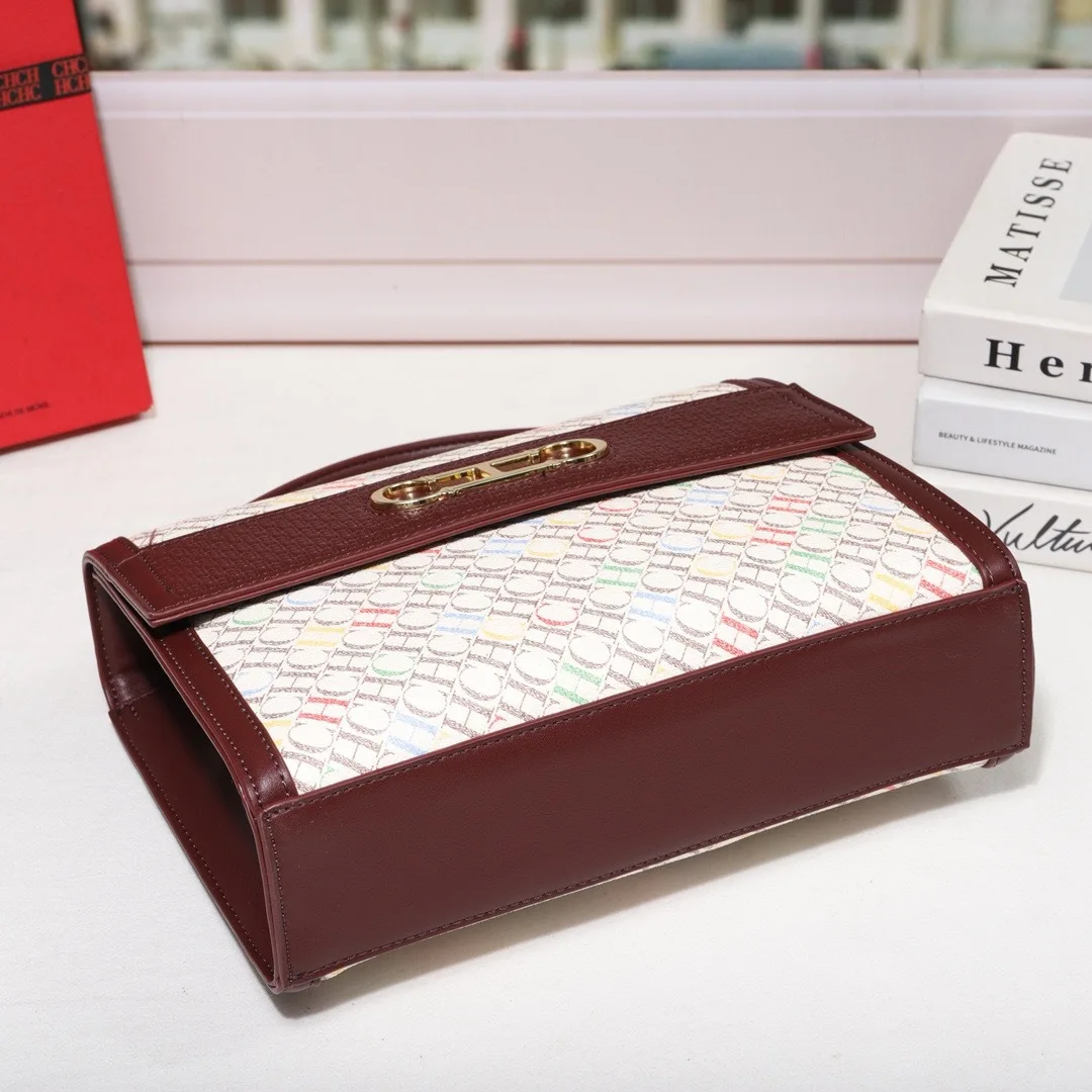 Новинка 2024 года, квадратная сумка с принтом — милый маленький женский кошелек через плечо, модная сумка через плечо с цветочным узором, универсальный рюкзак