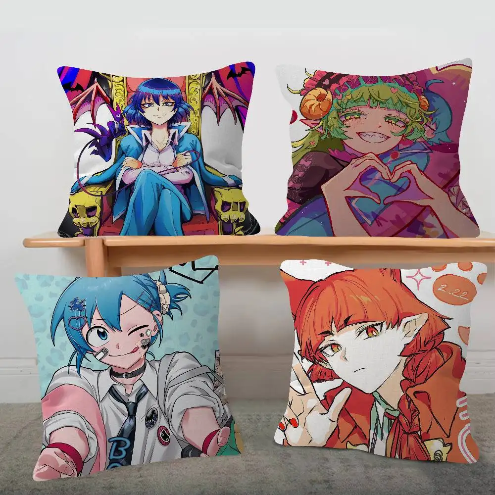 Anime Welcome To Demon School! Iruma-kun For Print Peripheral Pillow Case Cushion Cover Home Decor Birthday Gift Pillowcover