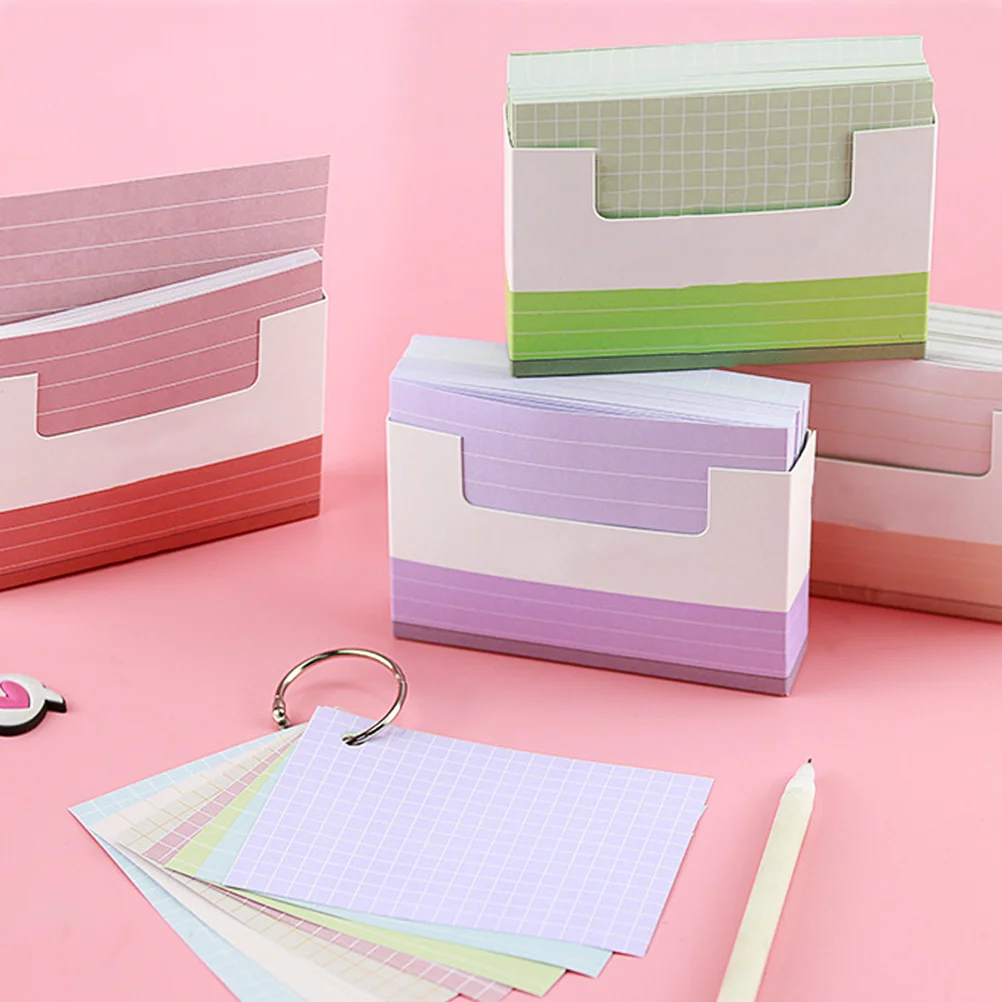 150 Pcs Writing Index Card Cards Lined Note Lattice Papers Ruled Office Student Flashcards for study Studying