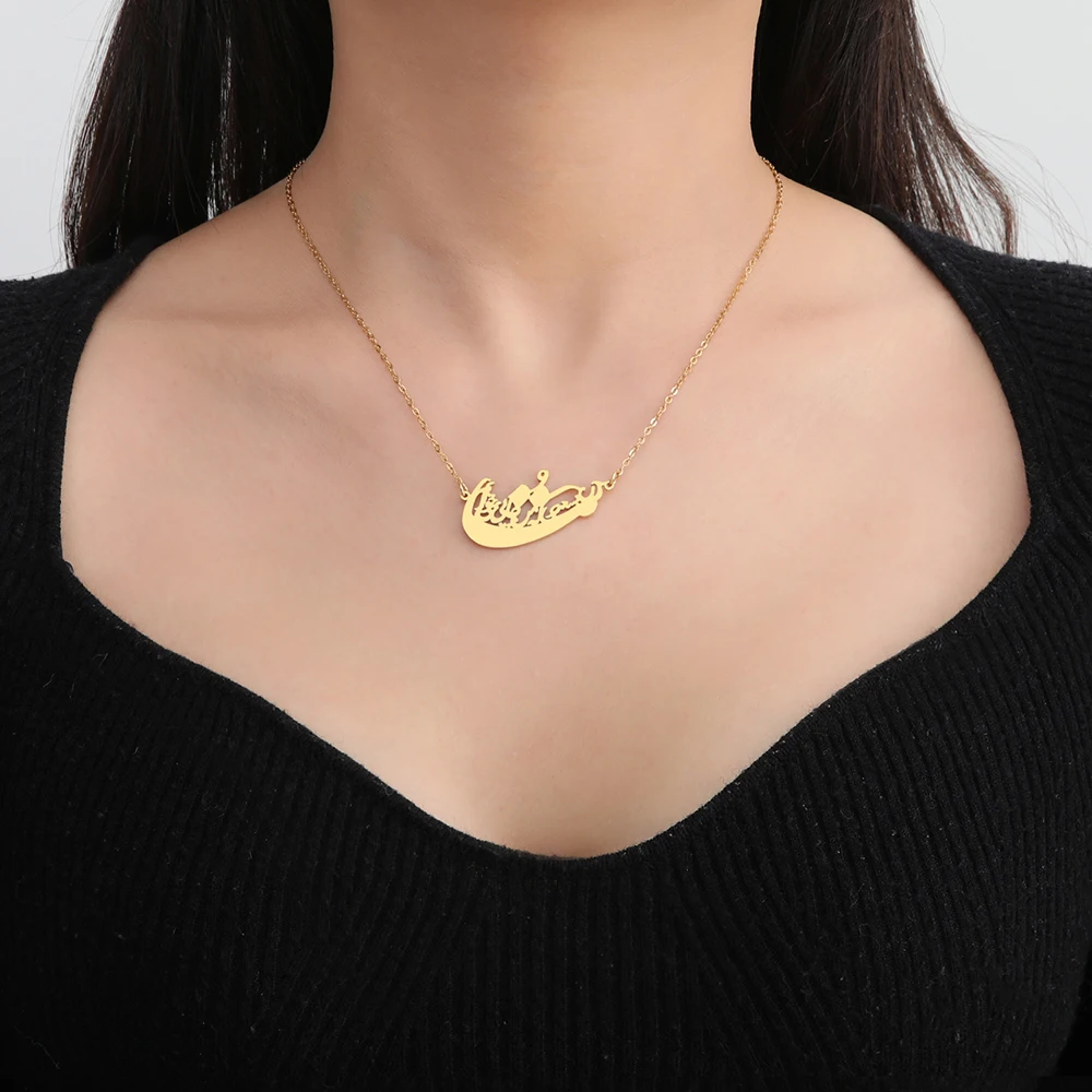 Dawapara Persische iranische Liebe Eshgh Farsi Halskette Persische Kalligraphie Halskette Edelstahl Schmuck Neujahrsgeschenk – Detail 13