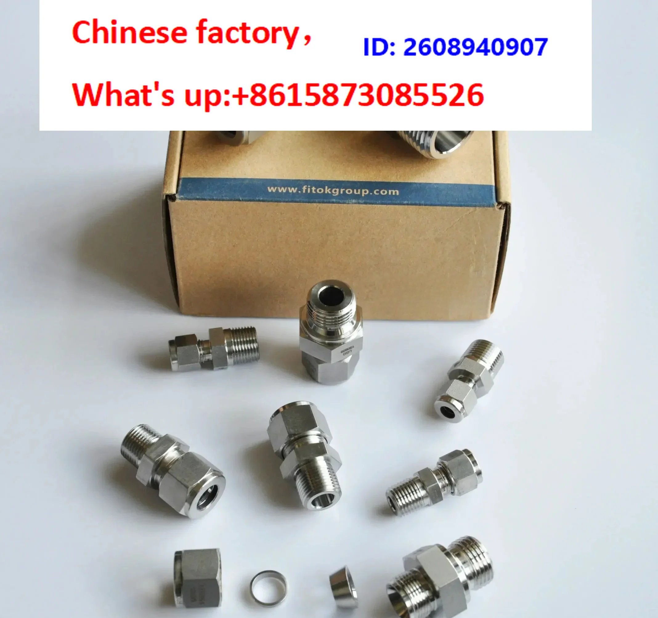 1pcs [SS-CM-FL4-NS6] casing joint 1/4 turn 3/8NPT external thread