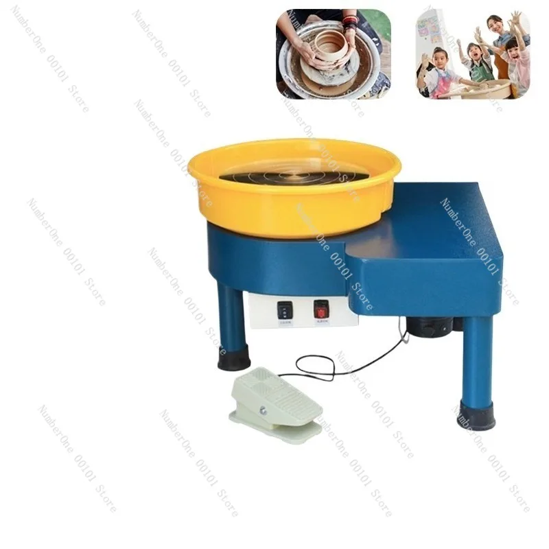 Household and School Ceramic Clay Rolling Kiln,Stepless Variable Speed Pottery Machine,DIY Adult and Children Art Equipment