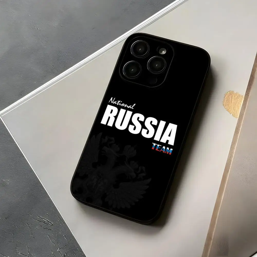 Coque de téléphone drapeau russe pour iPhone, coque Funda, coque pour iPhone 15, 12, 14, SE, 2022 Pro Max, 11, 13, XR, X, XS Mini Plus