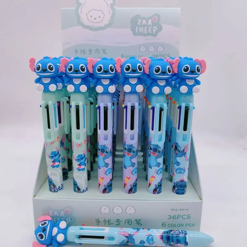 Imagem -04 - Disney-stitch e Lilo Desenhos Animados Caneta Esferográfica Color Marker 0.5 mm Ferramentas de Escrita do Estudante Papelaria Escritório Presentes Infantis 36 Pcs