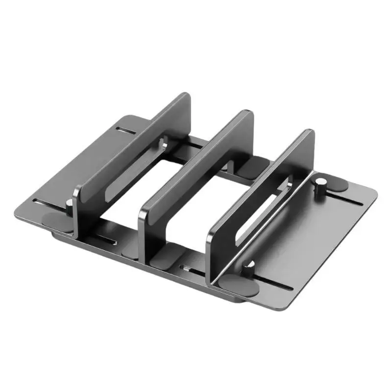 652F Laptop Holder Notebook and Tablet Vertical Stand, Adjustable Desk Laptop Storage For Multiple Devices