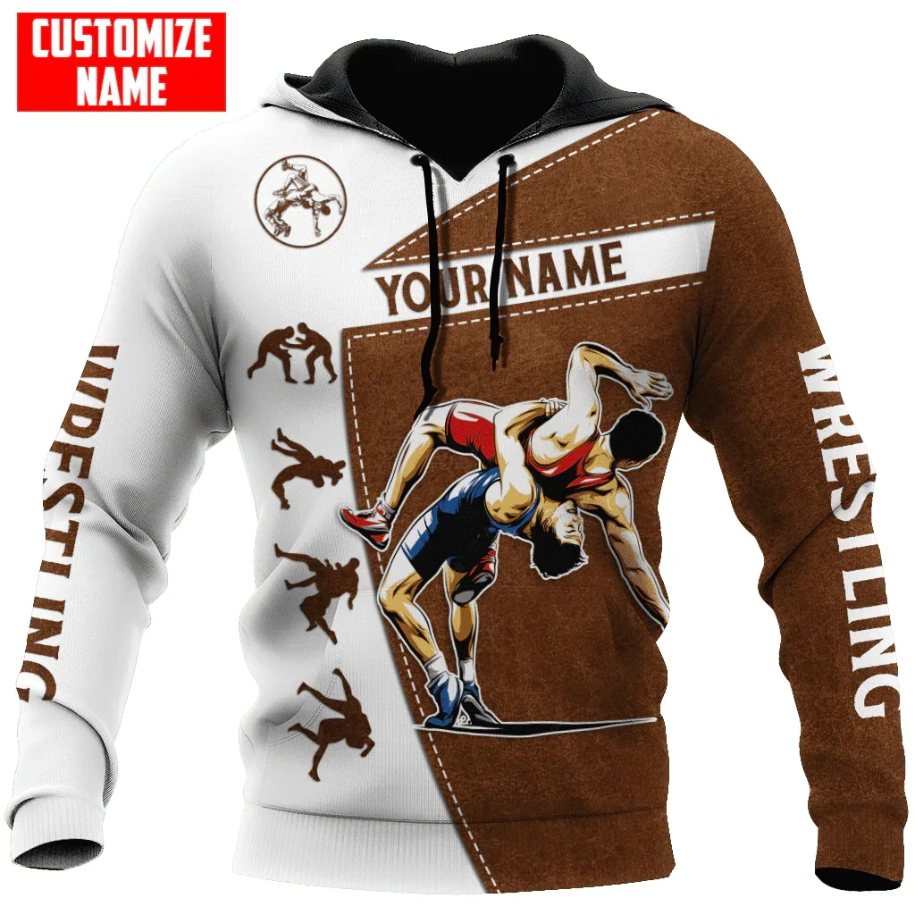 

PLstar Cosmos Personalized Name Wrestling 3D Printed Men's hoodies Leather Autumn Unisex pullover Casual Jacket Tracksuits TDD77