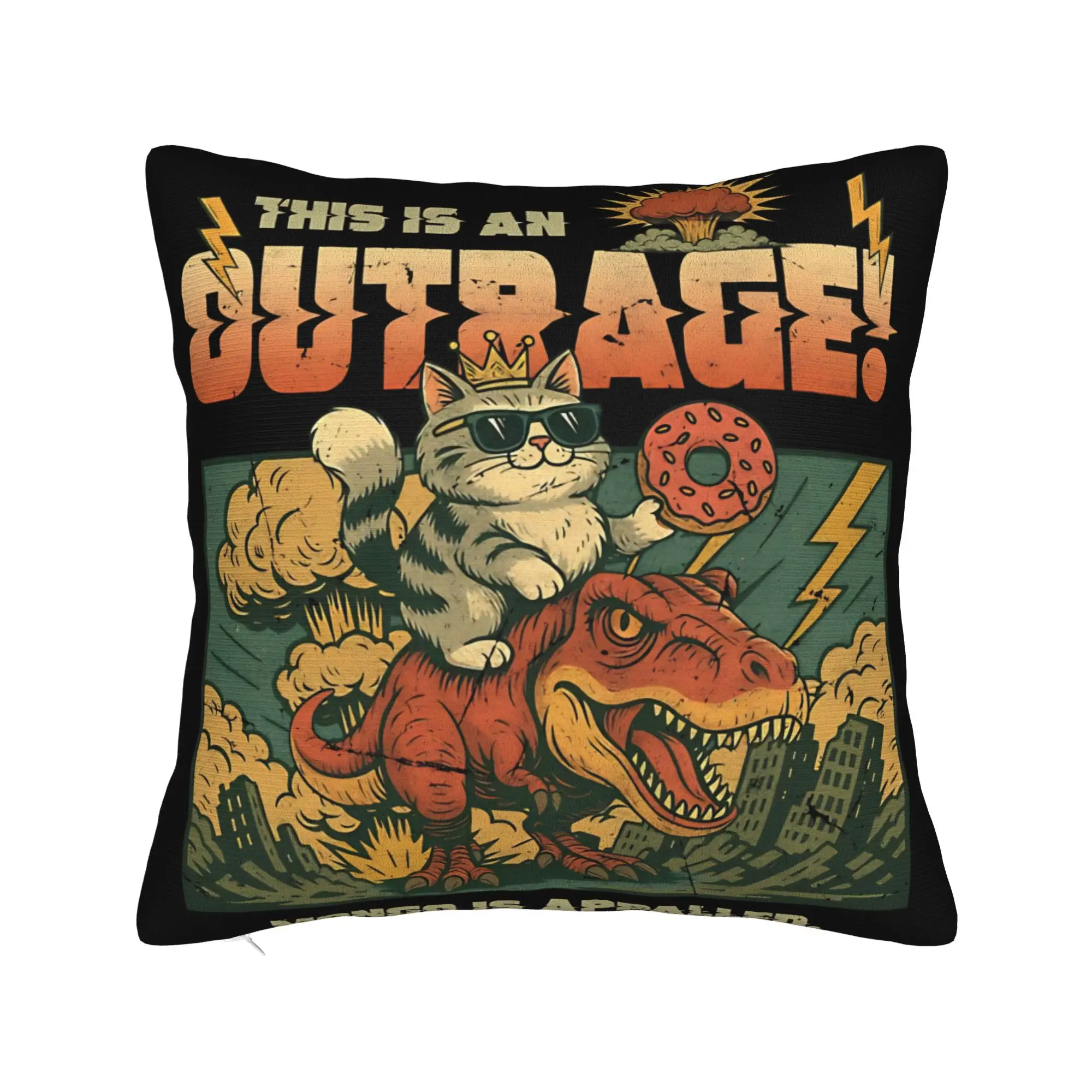 Dungeon Crawler Carl Princess Donut Pillow Case  Vintage Pillow Cover Design Pillowcases For Sofa Couch Bed Living Room