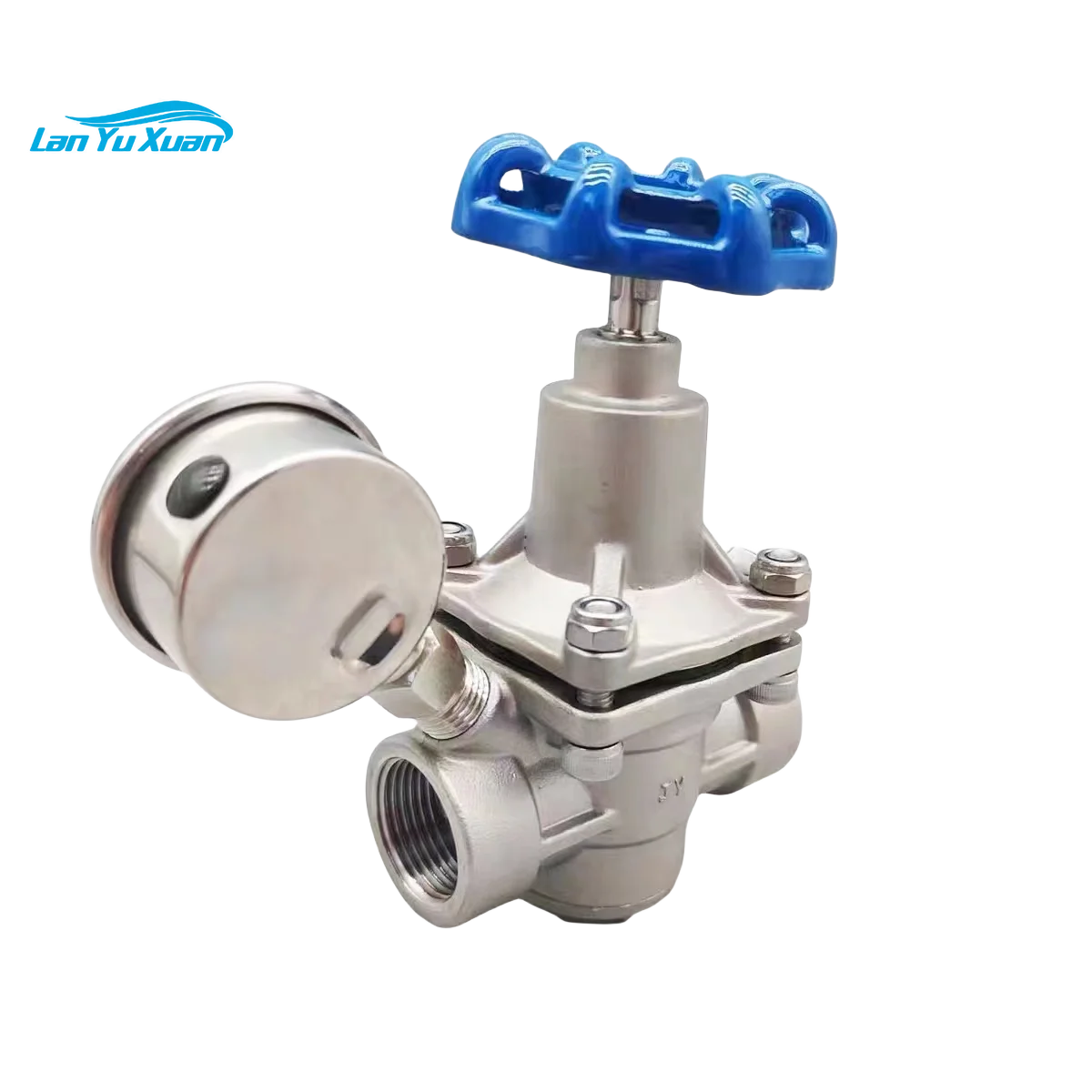 

HGZK Y110X-16P household tap water adjustable spring film stainless steel thread pressure reducing valve with gauge