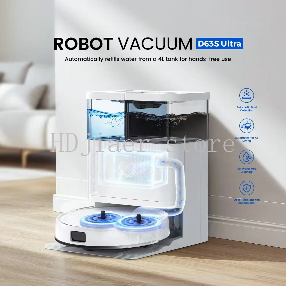 AI Smart Sweeping and Mopping Robot: Bionic Edge Attachment + All-in-One Base Station, Cleaning Black Technology