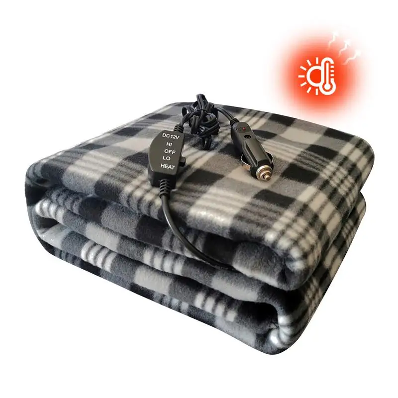 Дорожное одеяло с подогревом, 12 В, автомобильное электрическое одеяло с подогревом, матрас, машинная стирка, зимнее теплое одеяло с подогревом для автомобиля