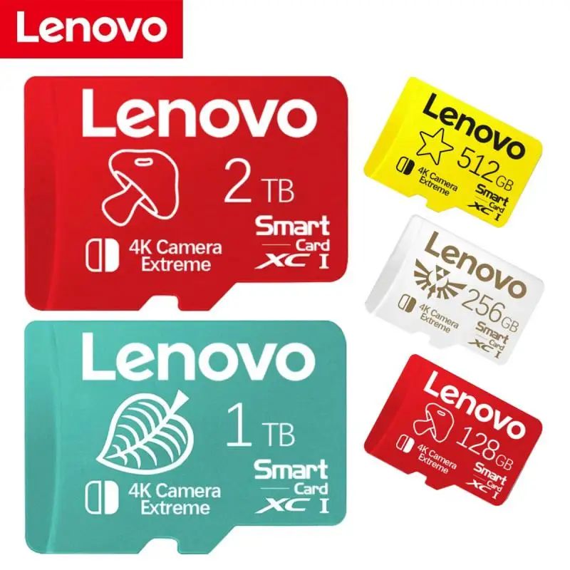 Lenovo 2TB SD Memory Card 1TB 512GB SD Card Ultra-fast Transfer Micro TF SD Card 128GB Cartao De Memoria For Nintendo Switch