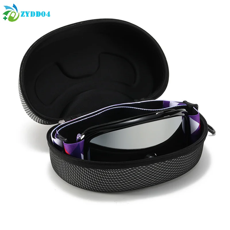 ●1PC Ski Snowboard Goggles Box Hard EVA Portable Protection Carrying Case Water Resistant Shockproof Shell Ski Accessories