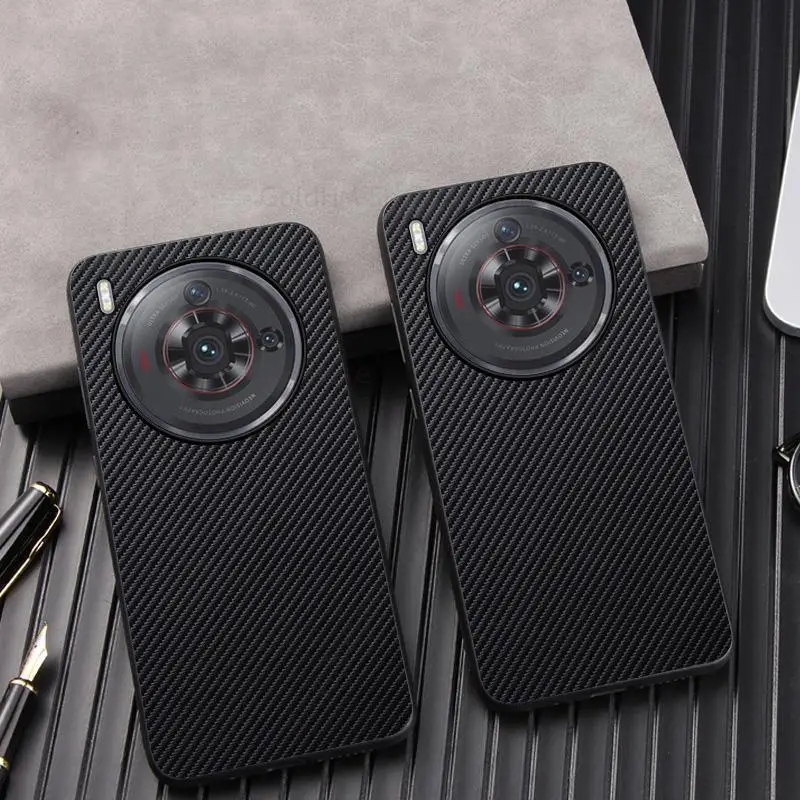 For ZTE nubia Z50S Pro Carbon Fiber Shockproof Phone Case For Nubia Z50 Ultra Z30 Z40S Pro Axon 40 Ultra Slim Protection Cover