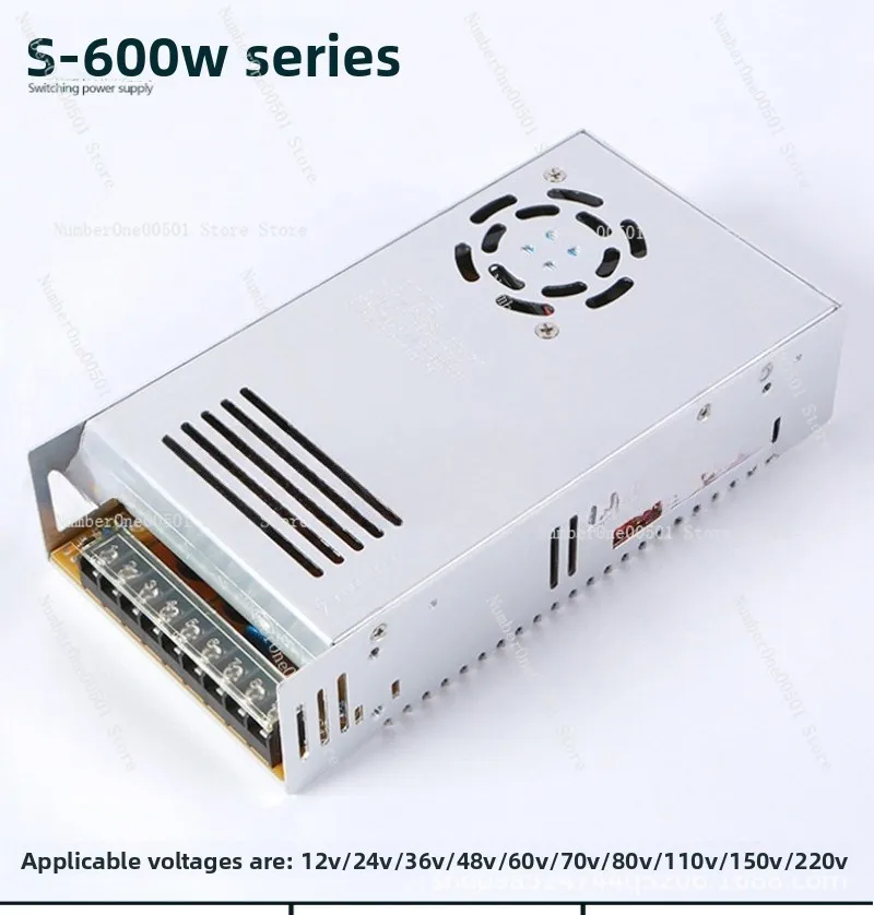 

600W Constant Voltage Current Adjustable Switching Power Supply Single Output 12V/24V/36V/48V/60V/110V/150V/220V/300V