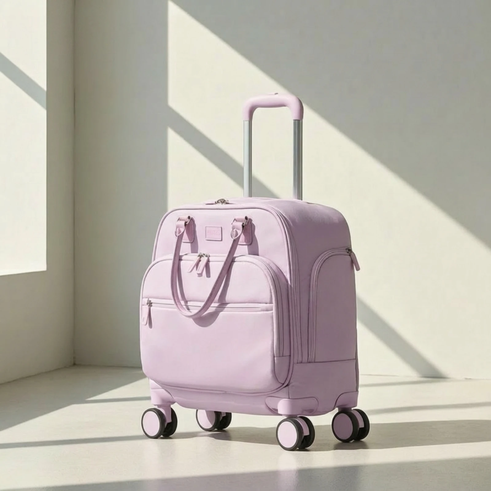 Softside Rolling Carry-on Suitcase Lightweight Suitcase with Telescopic Handle Luggage Spinner Easy to Maneuver