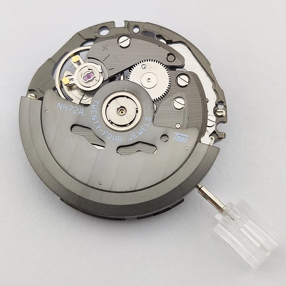 Jap NH70 NH72 Mechanical Movement 24 Jewels Skeleton Mechanism Modification Automatic Watch Replace Movement