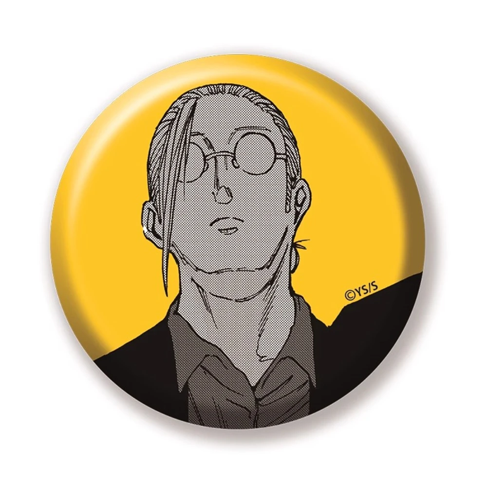 58mm Anime Taro SAKAMOTO GIORNI Shin Asakura Heisuke Mashimo COSTUME Cosplay Distintivo Pin SPTE Spilla in banda stagnata Prop Regalo di Natale