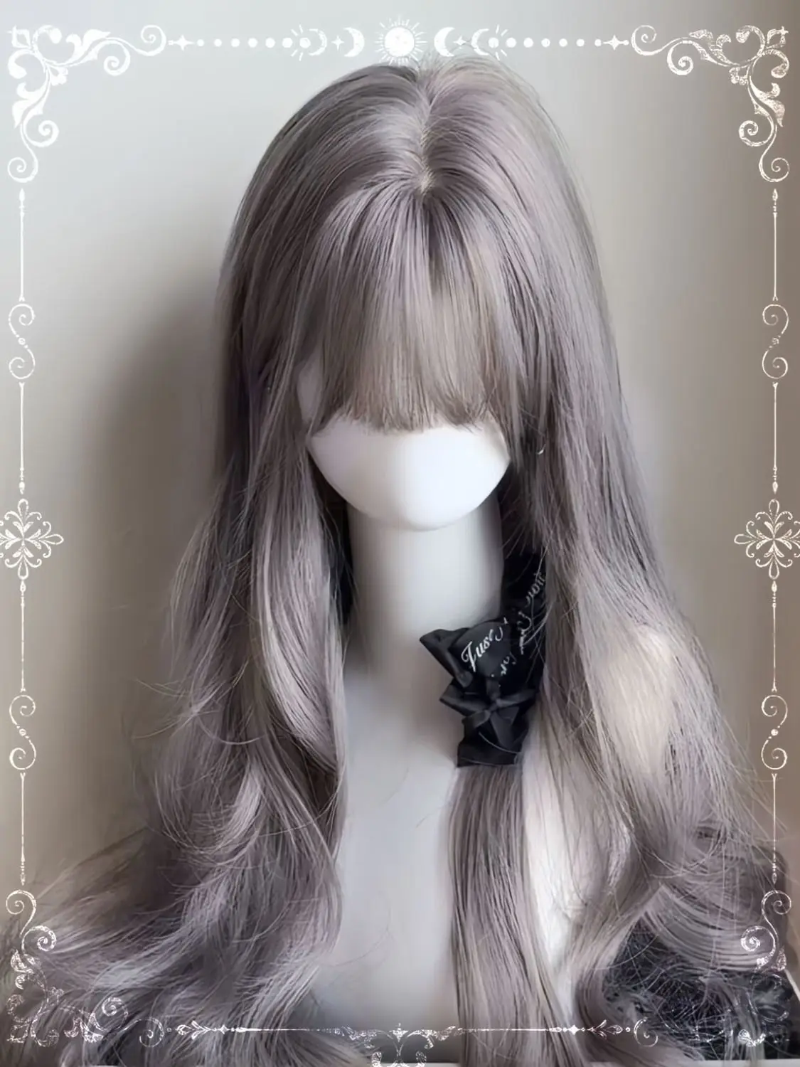 ‌ Długa Prosta Syntetyczna Peruka - Włosy Mint Lolita do Cosplayu, Naturalne do Codziennego Noszenia, Kostium Postaci z Anime