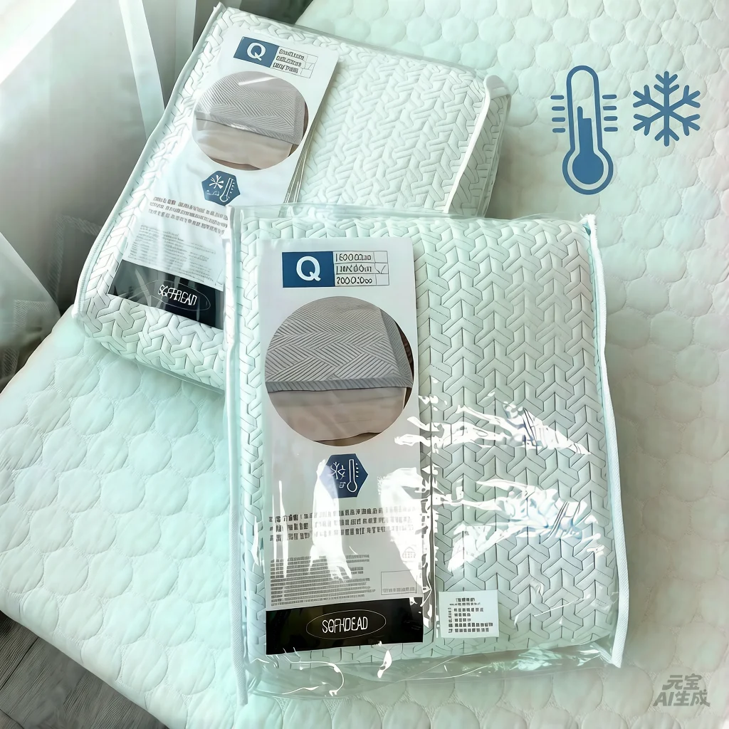 3D Cooling Bedding Set, Summer Ice Silk Duvet Cover with 3D Pattern, Queen Size Korean Style Temperature Regulating Bed Sheet Se